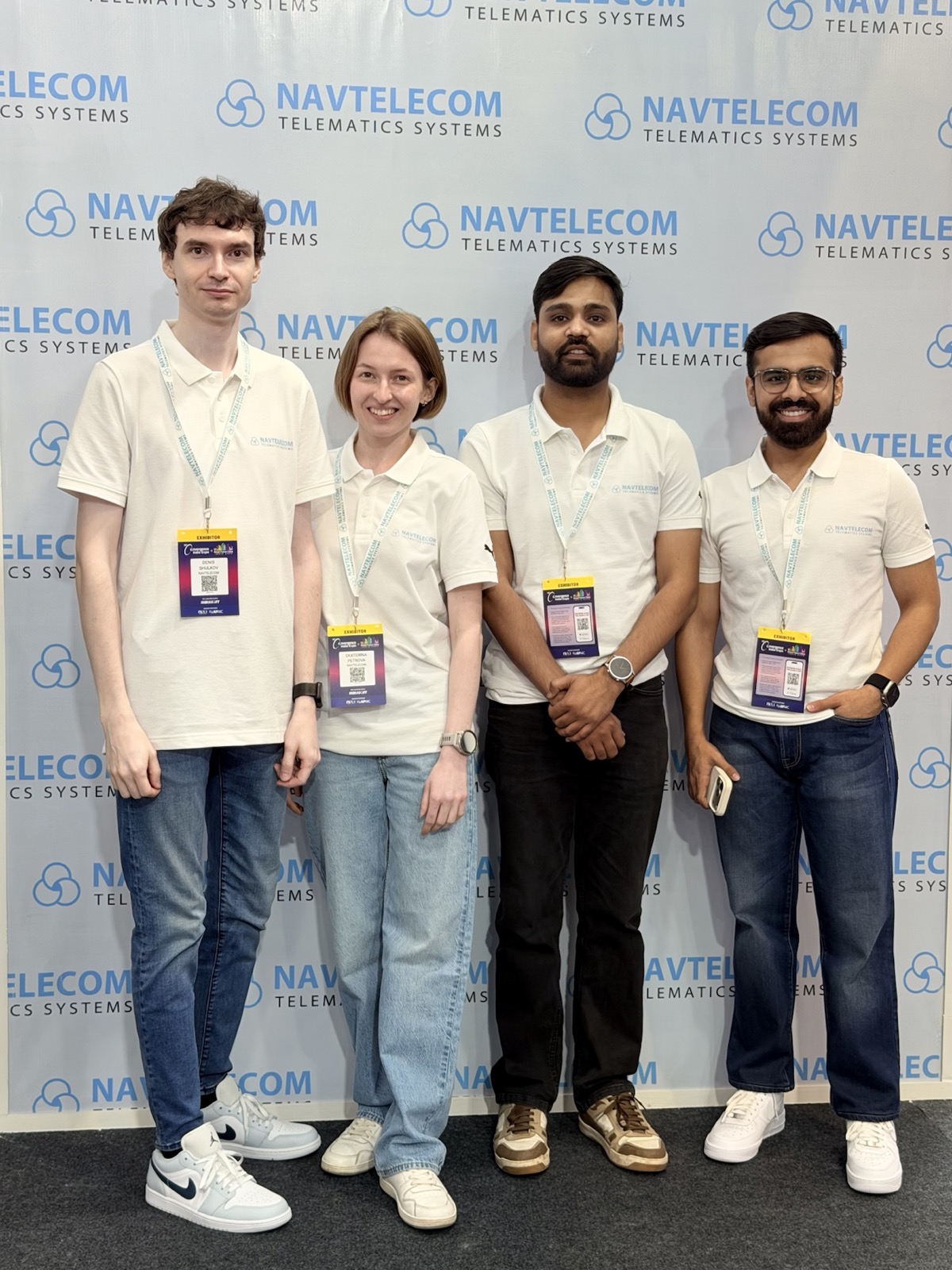Equipo internacional de Navtelecom en Convergence India Expo 2026
